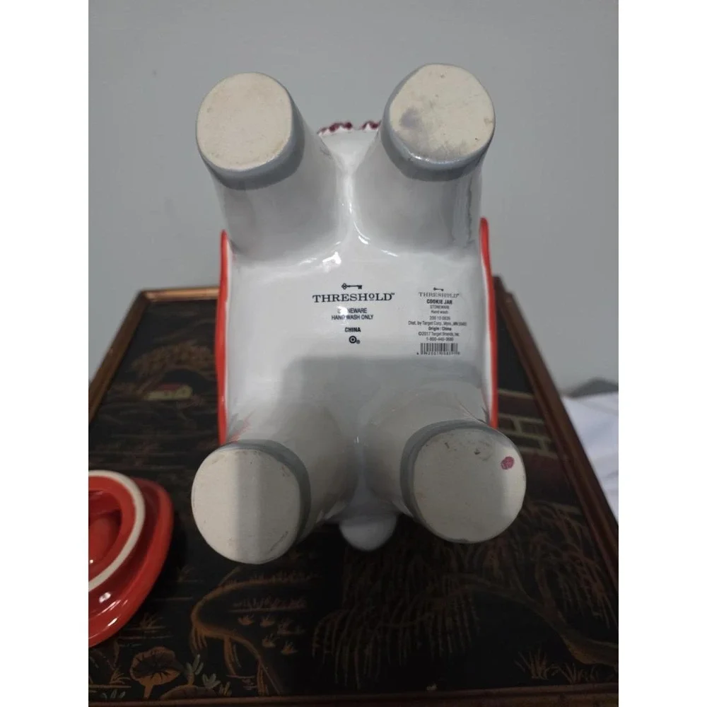 Threshold Llama Alpaca Stoneware Cookie Jar w/Lid 11
